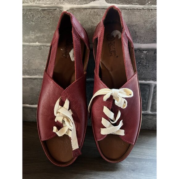 Sergio Tomani Donna Women's Leather Slip-On Shoes Size 38 7.5 US - Picture 9 of 16